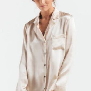 The Morgan Silk Pajama Shirt